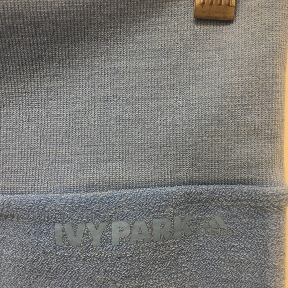 NWT Ivy Park x Adidas Light Blue 3 Stripes Terry Tight Legging - Picture 11 of 11